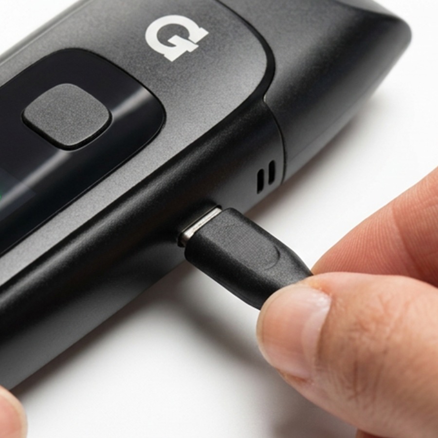 G Pen Dash+ USB-C charging port
