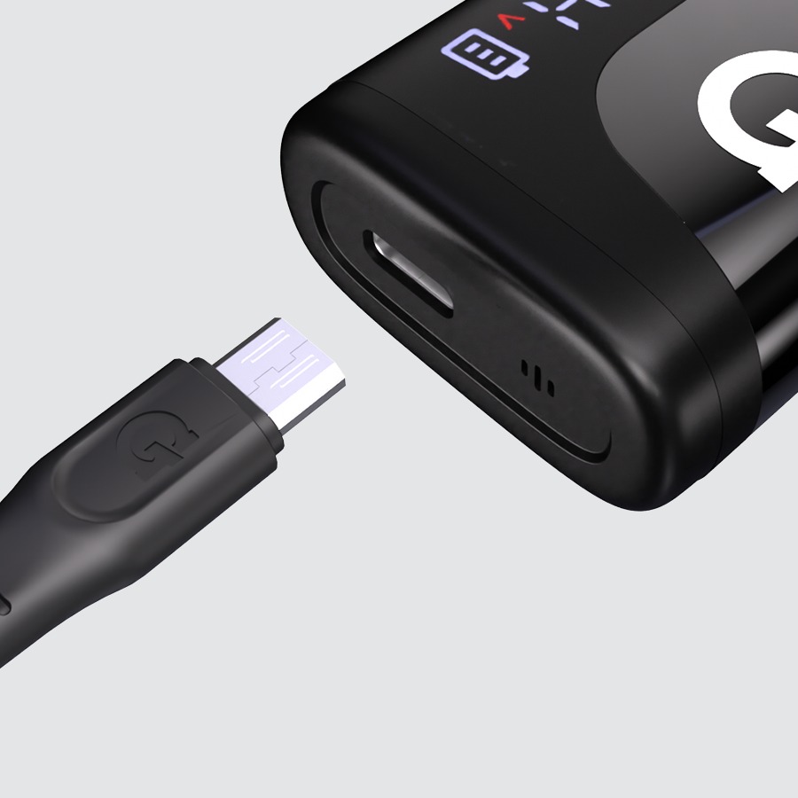 USB-C cable plugged into the base of the Hydout